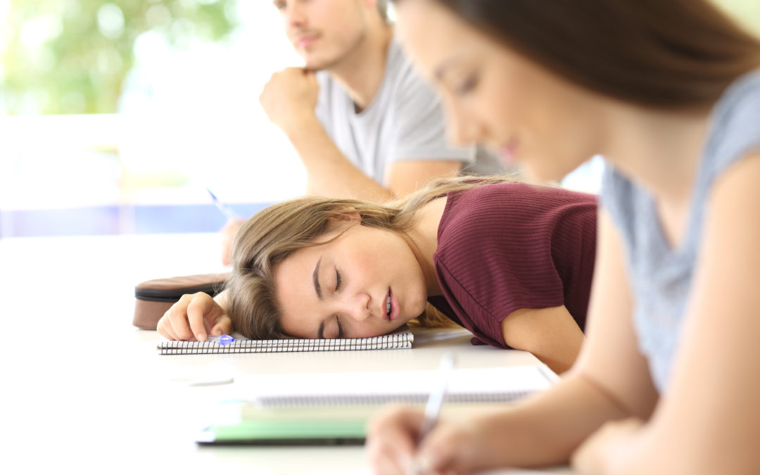 Sleep Deprived Student